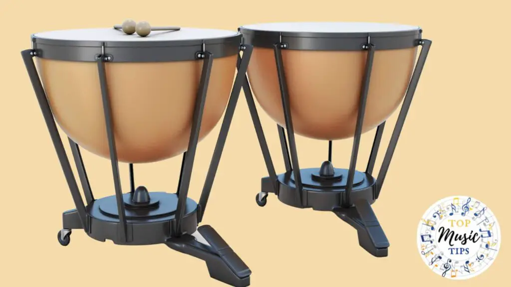 Timpani with tan background