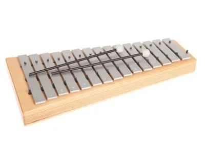 xylophone on white background