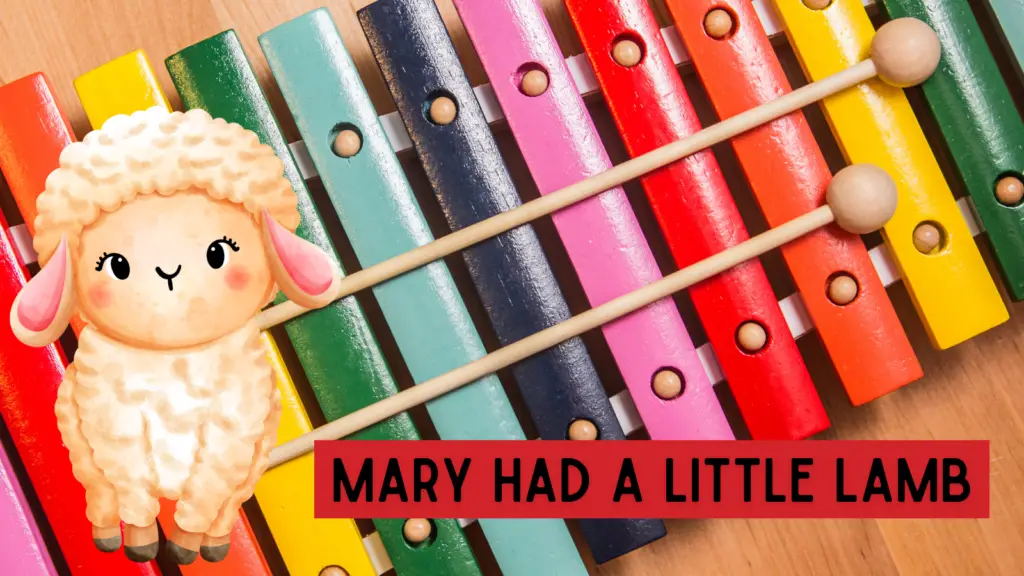 Mary had a little lamb on the xylophone